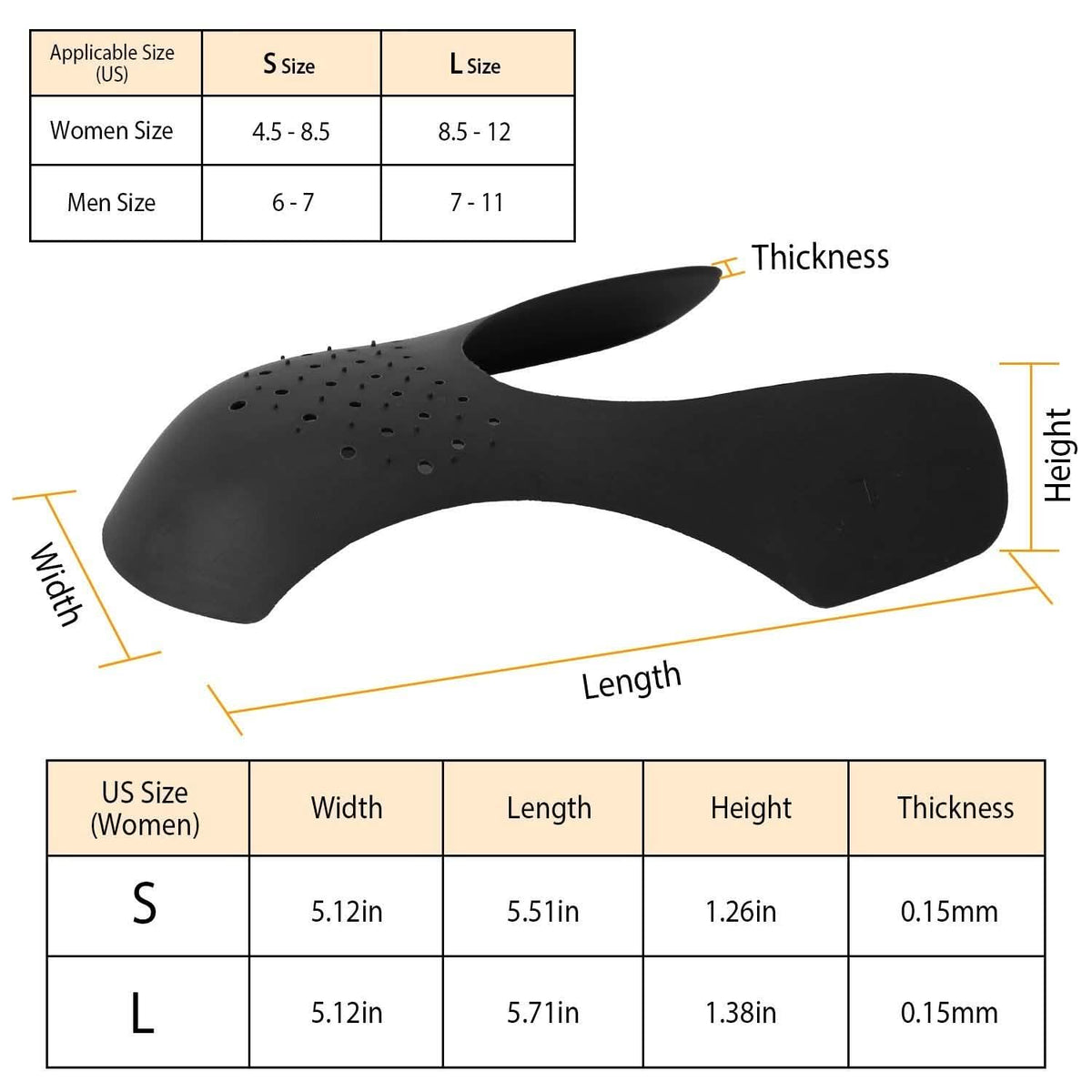 5-Pairs: Shoes Crease Protectors