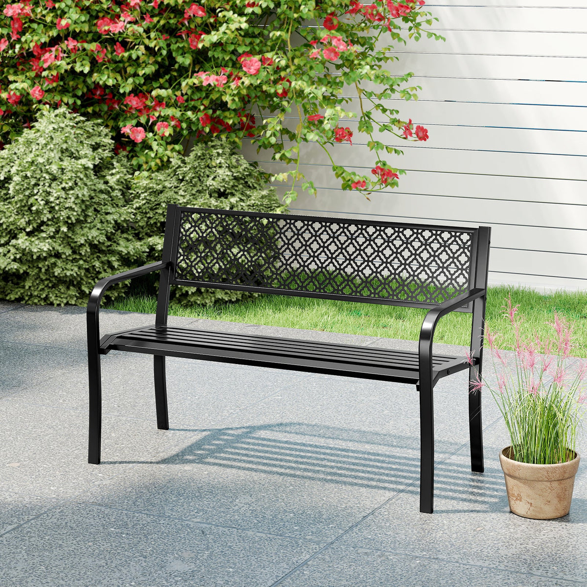 12 FT Wooden Garden Pathway 22 Inches Wide Outdoor Roll out Straight Walkway DirectDeals