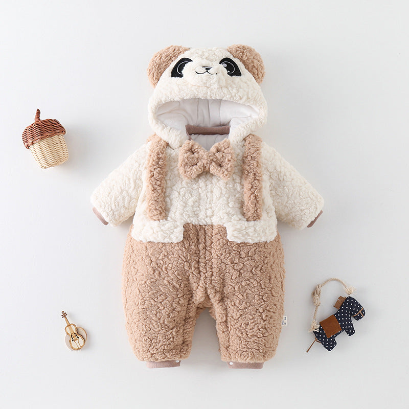 Clothes For Babies Winter Clothing Thickened Fleece-lined Baby Going Out Clothes Sell My Stuff