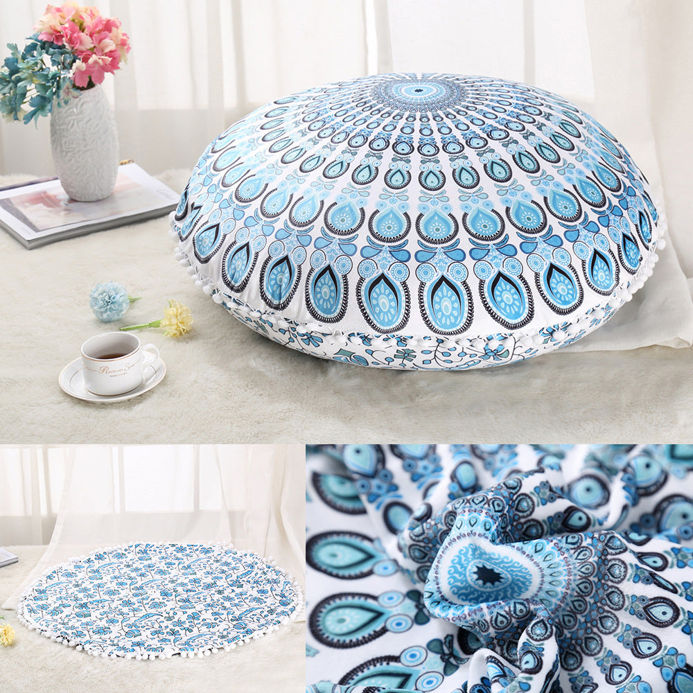Colorful Mandala Floor Pouf Pillow