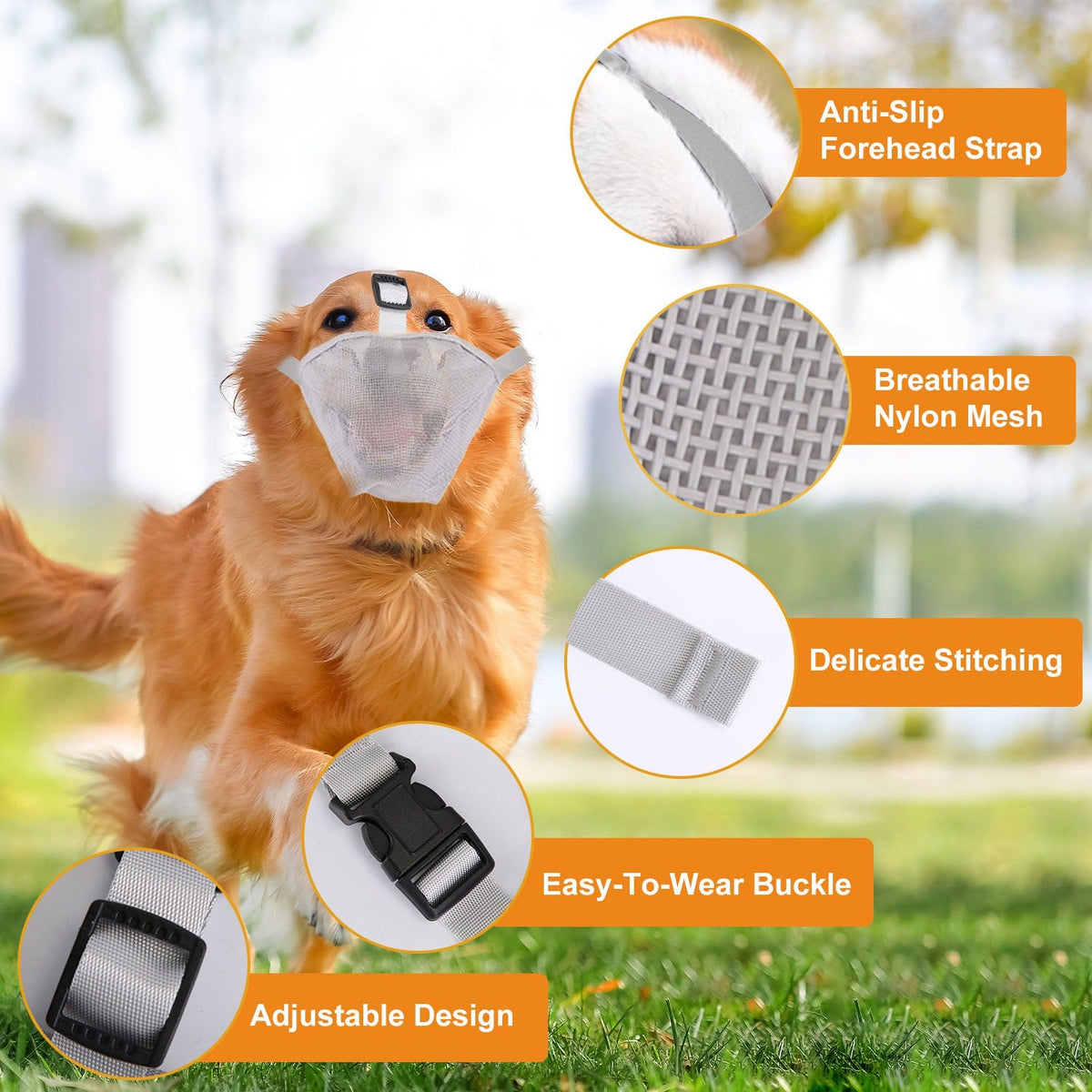 GBruno Pet Muzzle Mask