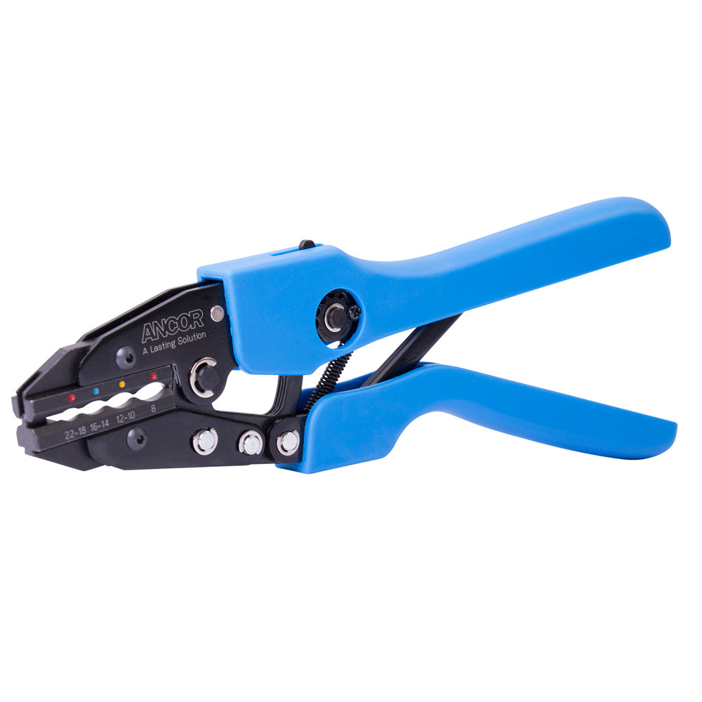 Ancor Single Crimp Ratchet Tool f/22-8 AWG Heatshrink, Vinyl & Nylon Insulated Terminals & Connectors TRAPSKI