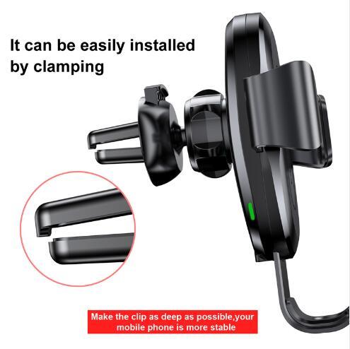 Gravity Bracket Wireless Charging Car Charger