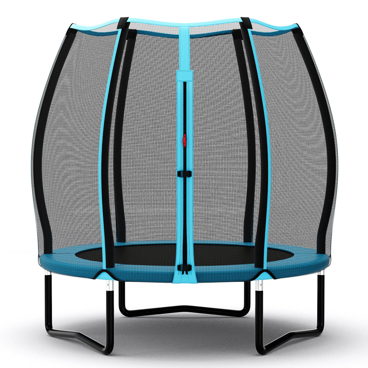 55 Inch Trampoline for Kids Toddler Mini Trampoline with Safety Enclosure Net-Blue