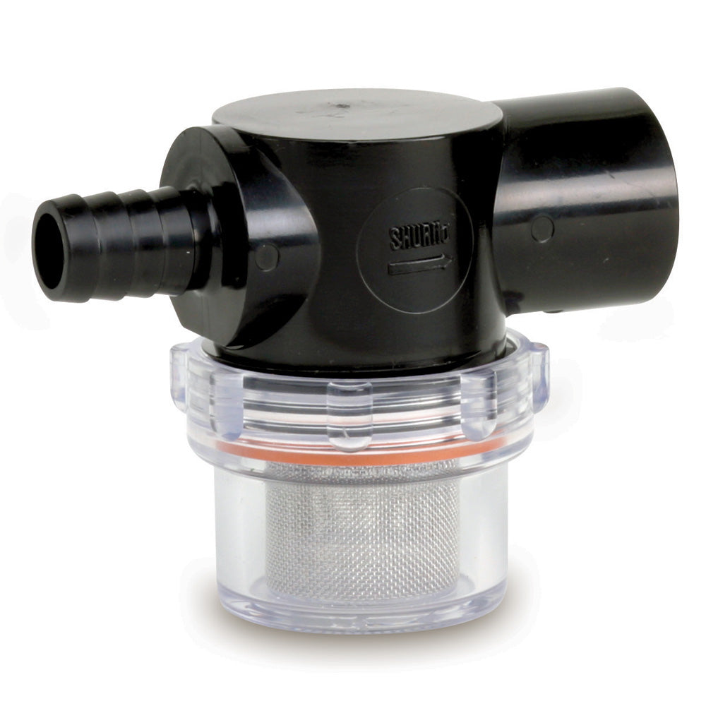 Shurflo by Pentair Twist-On Water Strainer - 1/2" Barb Inlet - Clear Bowl TRAPSKI