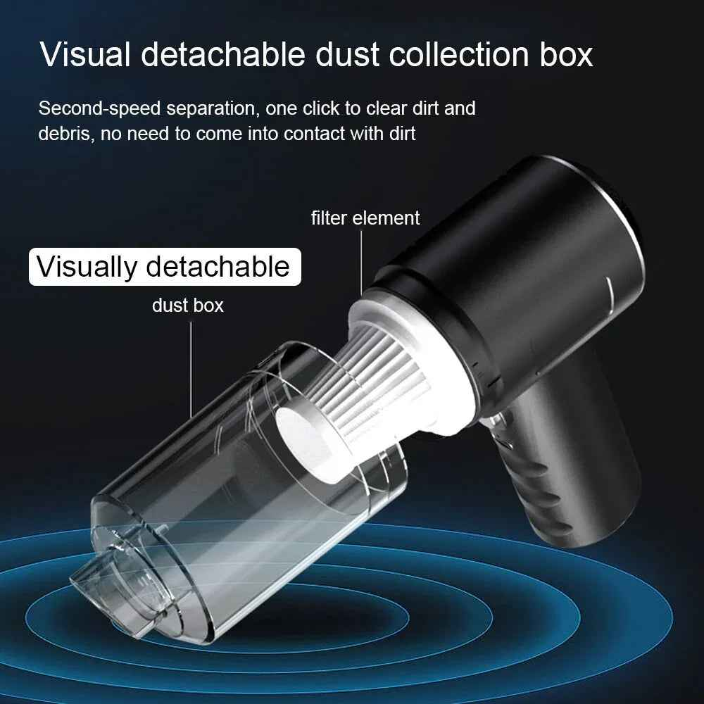 120W Cordless Handheld Vacuum Cleaner Small Mini Portable Car Auto
