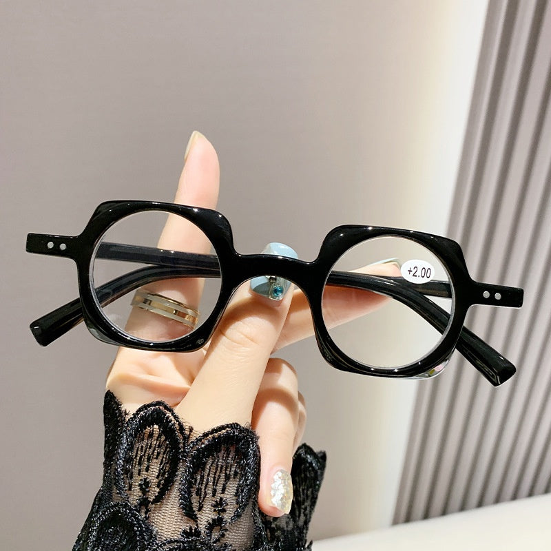 Anti-blue Light Retro Frame Presbyopic Glasses Men Old Reading Glasses