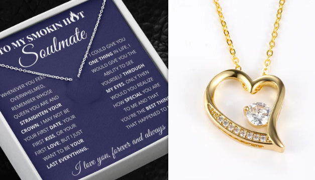 S925 Silver Heart-shaped Necklace For Women