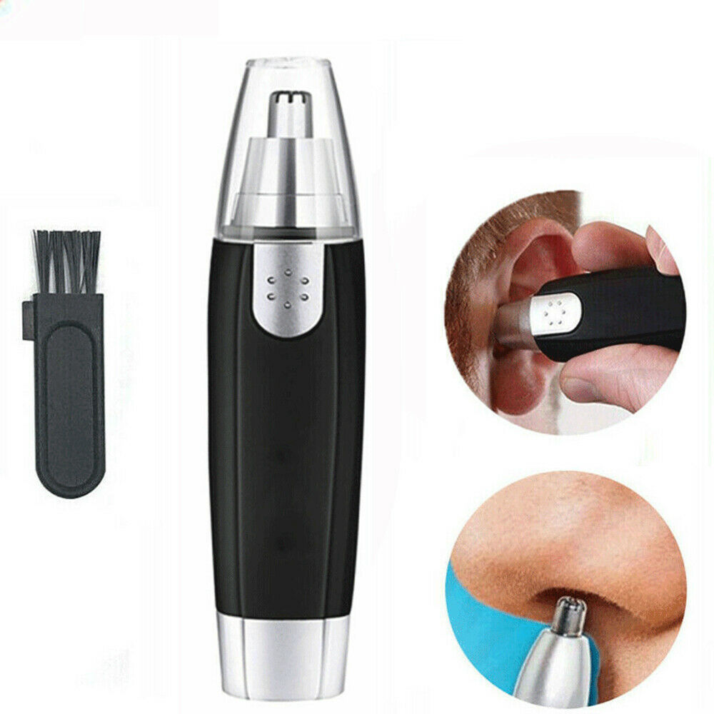 Unisex Electric Nose and Ear Hair Trimmer with LED Light