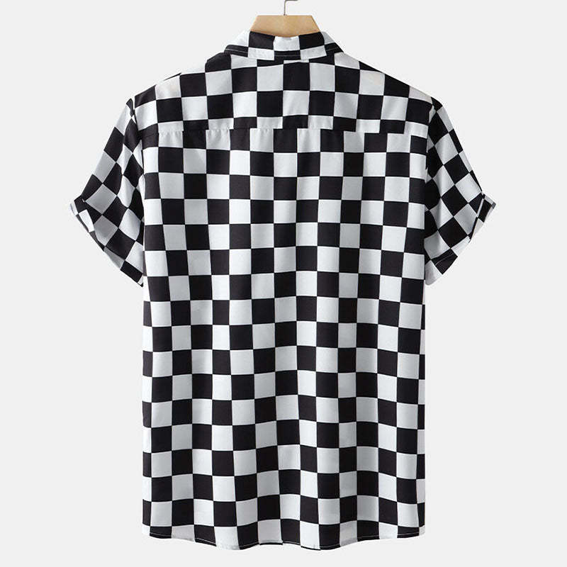 New Hawaiian 3D Printed Short Sleeve Shirt Men's Top