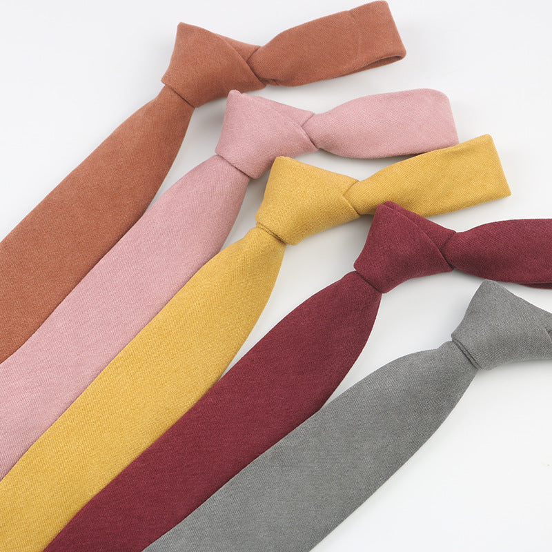Korean Style Casual Suede Macaron 7cm Hand Tie