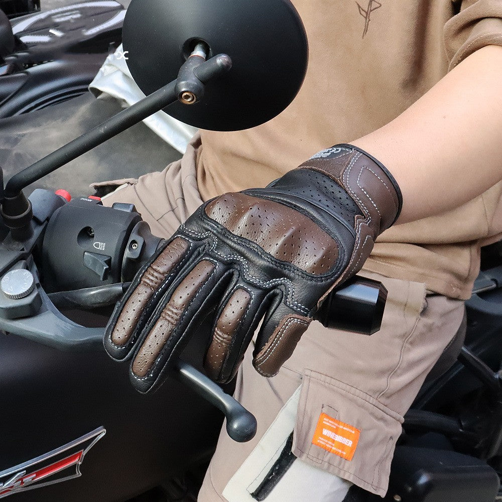 ummer Breathable Touch Screen Motorcycle Gloves