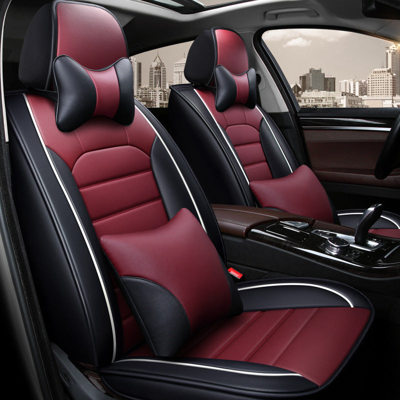 Universal All-Season Leather Seat Cushion