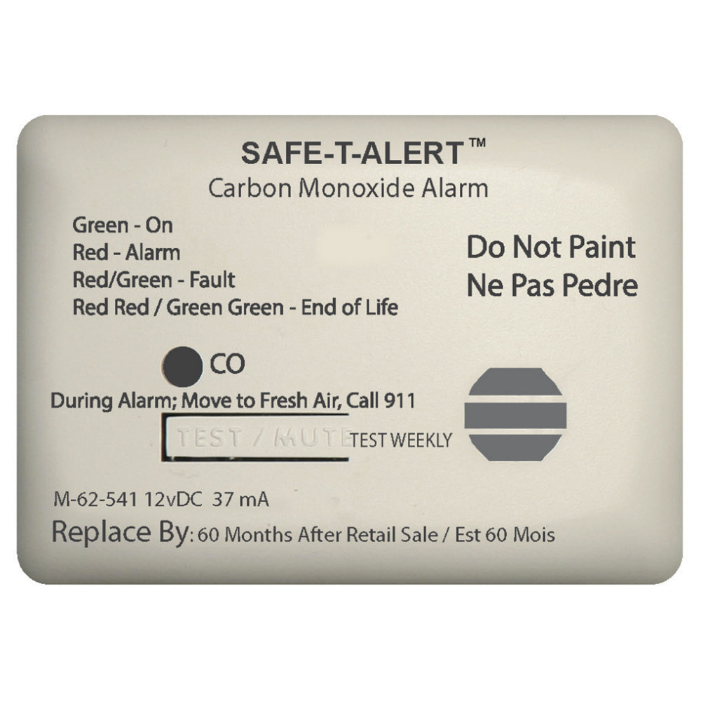 Safe-T-Alert 62 Series Carbon Monoxide Alarm - 12V - 62-541-Marine Surface Mount - White TRAPSKI