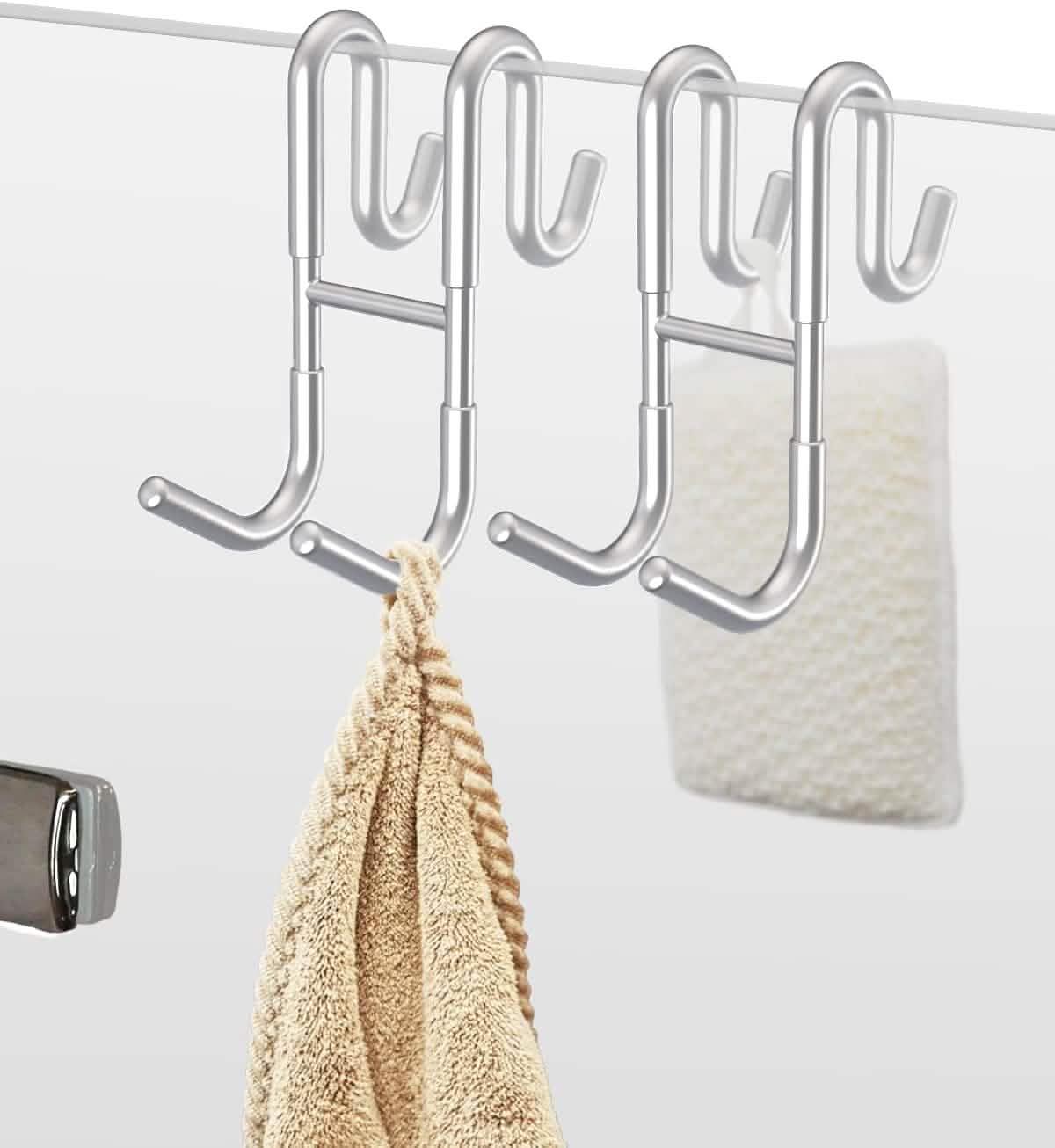 Rust-Resistant Door Mount Shower Hook – Strong Multifunctional Hanging Hook
