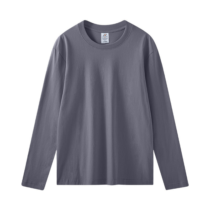 Cotton Long Sleeve Loose Pure White Casual Top