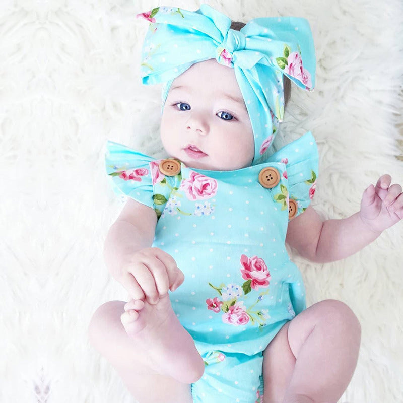 Newborn Baby Clothes Sleeveless Girl Clothes 2pcs set Sell My Stuff