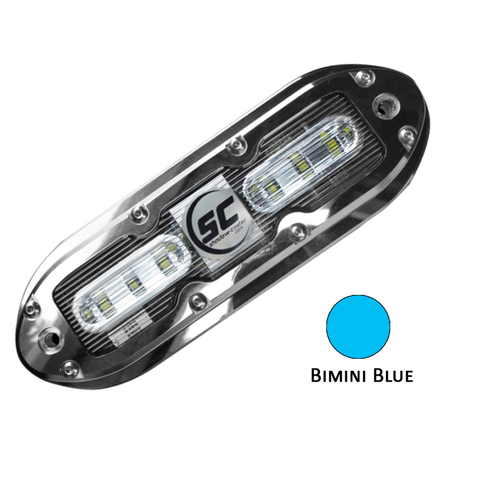 Shadow-Caster SCM-6 LED Underwater Light w/20' Cable - 316 SS Housing - Bimini Blue TRAPSKI