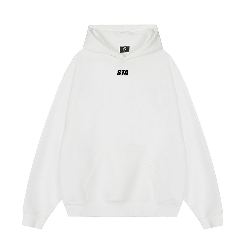 Small Letter Printed Hoodie Men's American Style