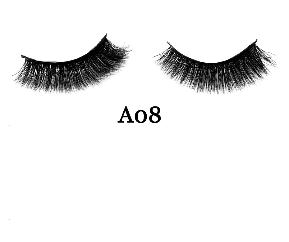 Handmade 3D Mink Full Strip False Eyelashes - Family