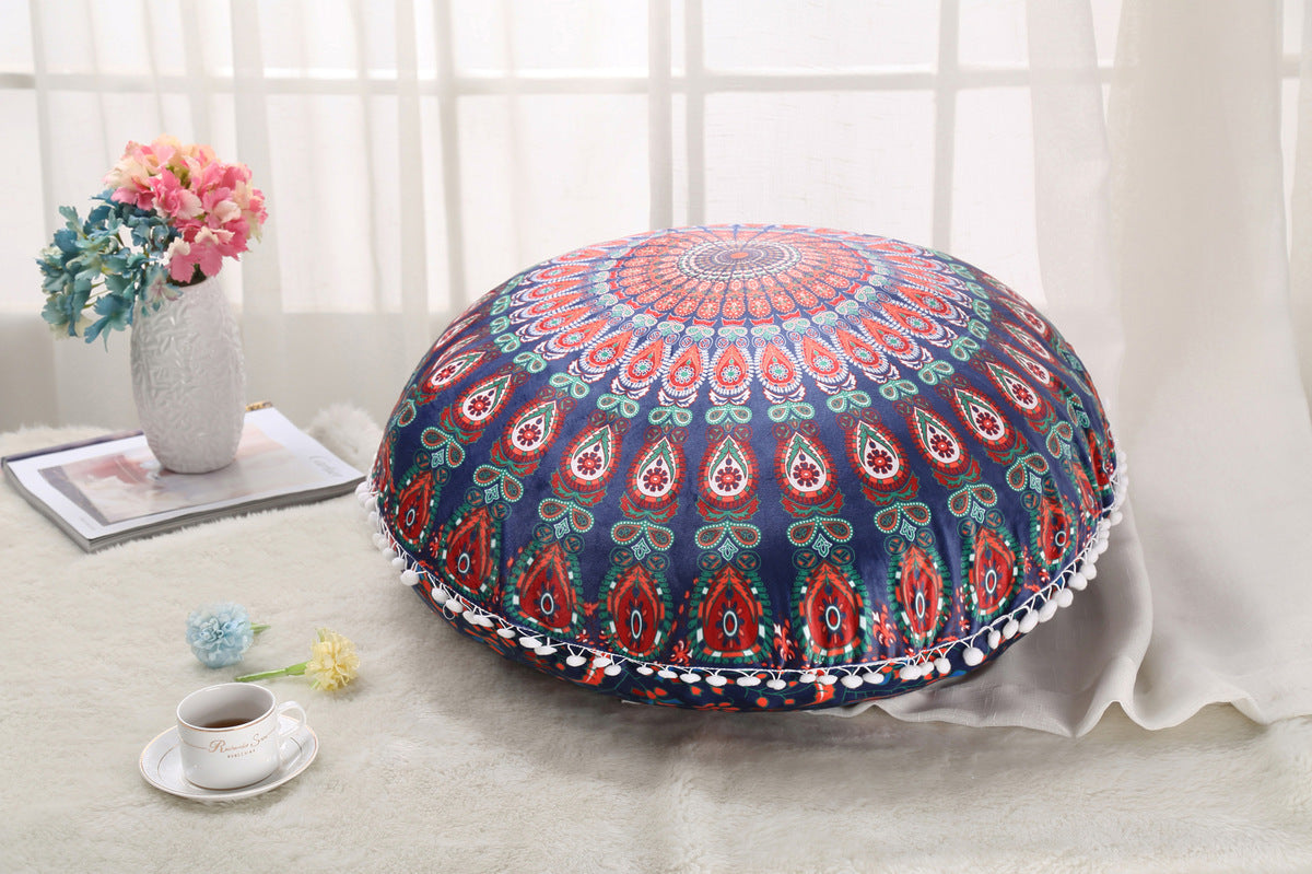 Colorful Mandala Floor Pouf Pillow