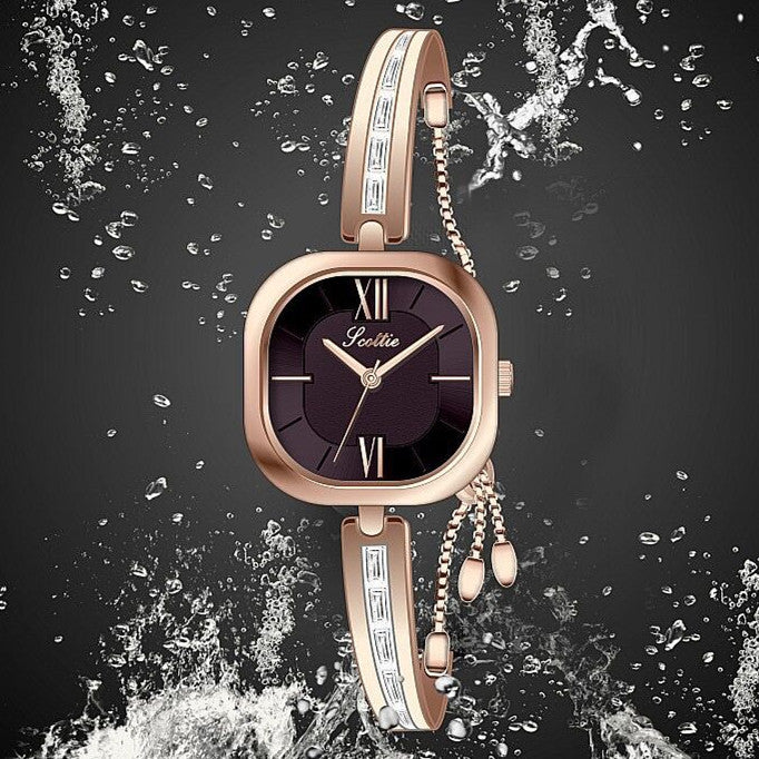 Women's Alloy Chain Strap Light Luxury Bracelet Watch
