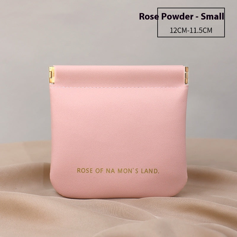 New Camellia Classic Hand-held Cosmetic Bag
