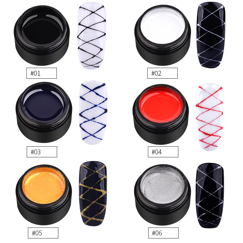 Elastic Spider Gel - Creative DIY Nail Art Drawing Gum