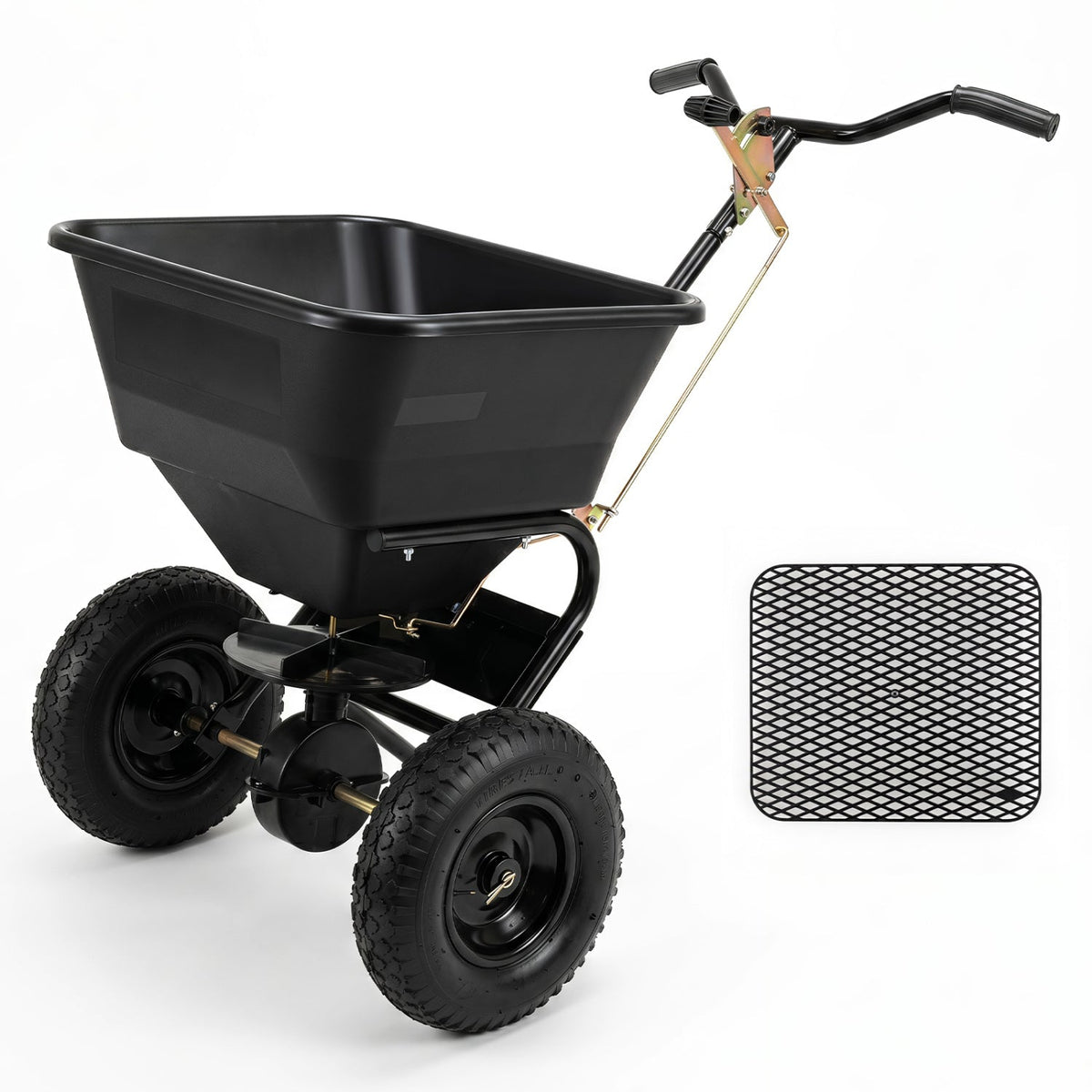 Walk-Behind Broadcast Spreader 66 LBS with 13" Tires DirectDeals
