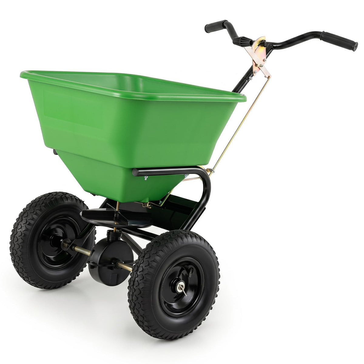 Walk-Behind Broadcast Spreader 66 LBS with 13" Tires DirectDeals