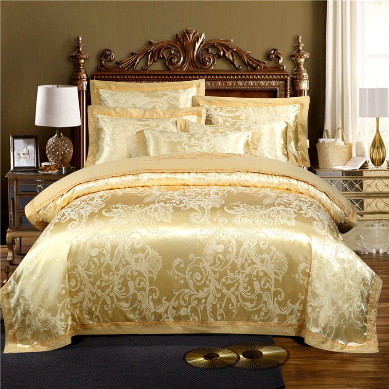 European Jacquard Cotton Embroidery Quilt Cover