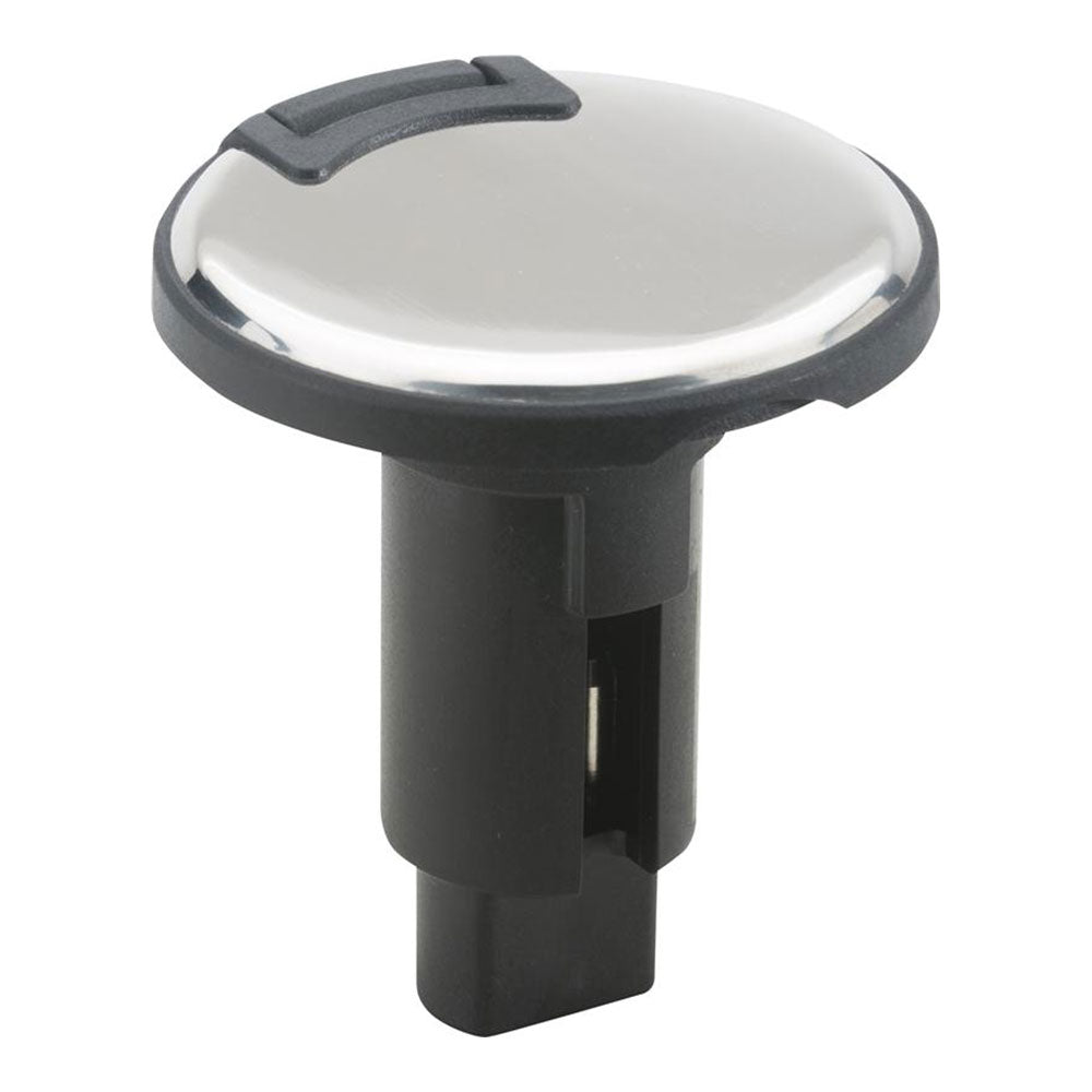 Attwood LightArmor Plug-In Base - 2 Pin - Stainless Steel - Round TRAPSKI