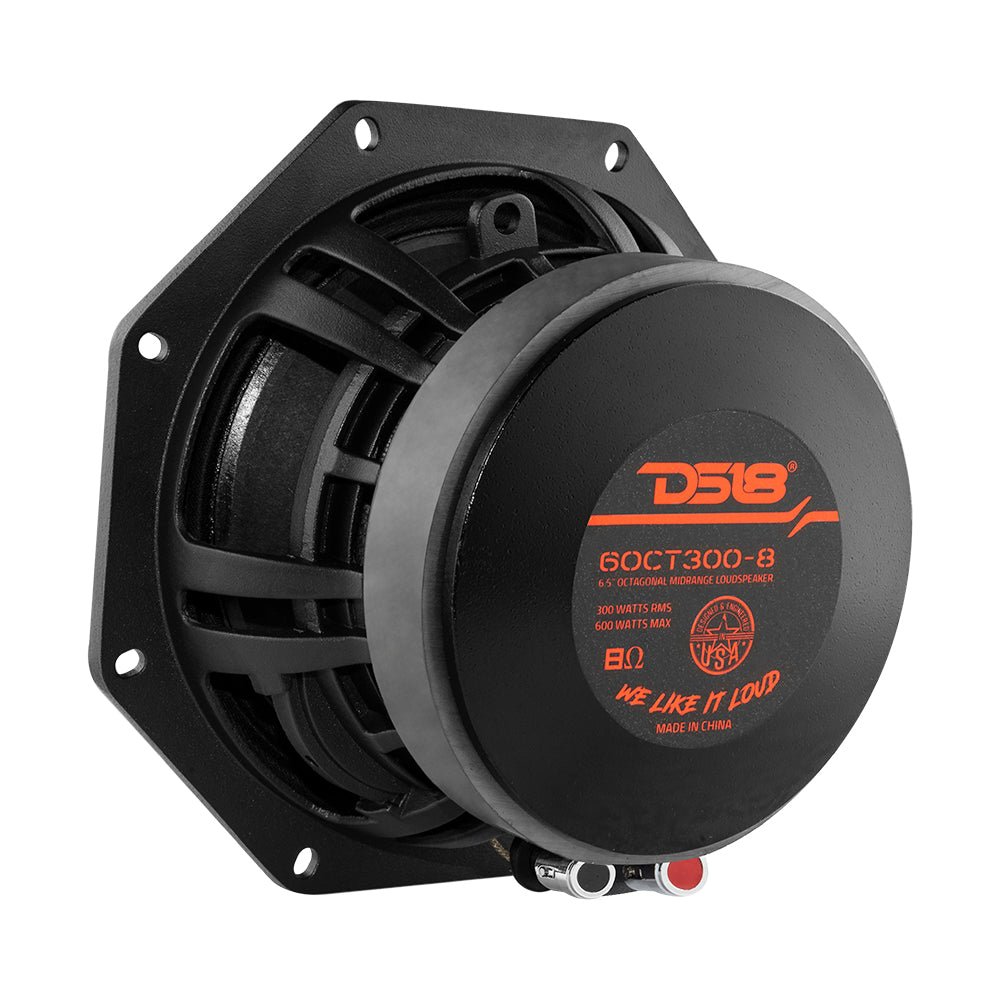 Octagonal 6.5" Mid-Range Loudspeaker 300 Watts Rms 8-Ohm DS18