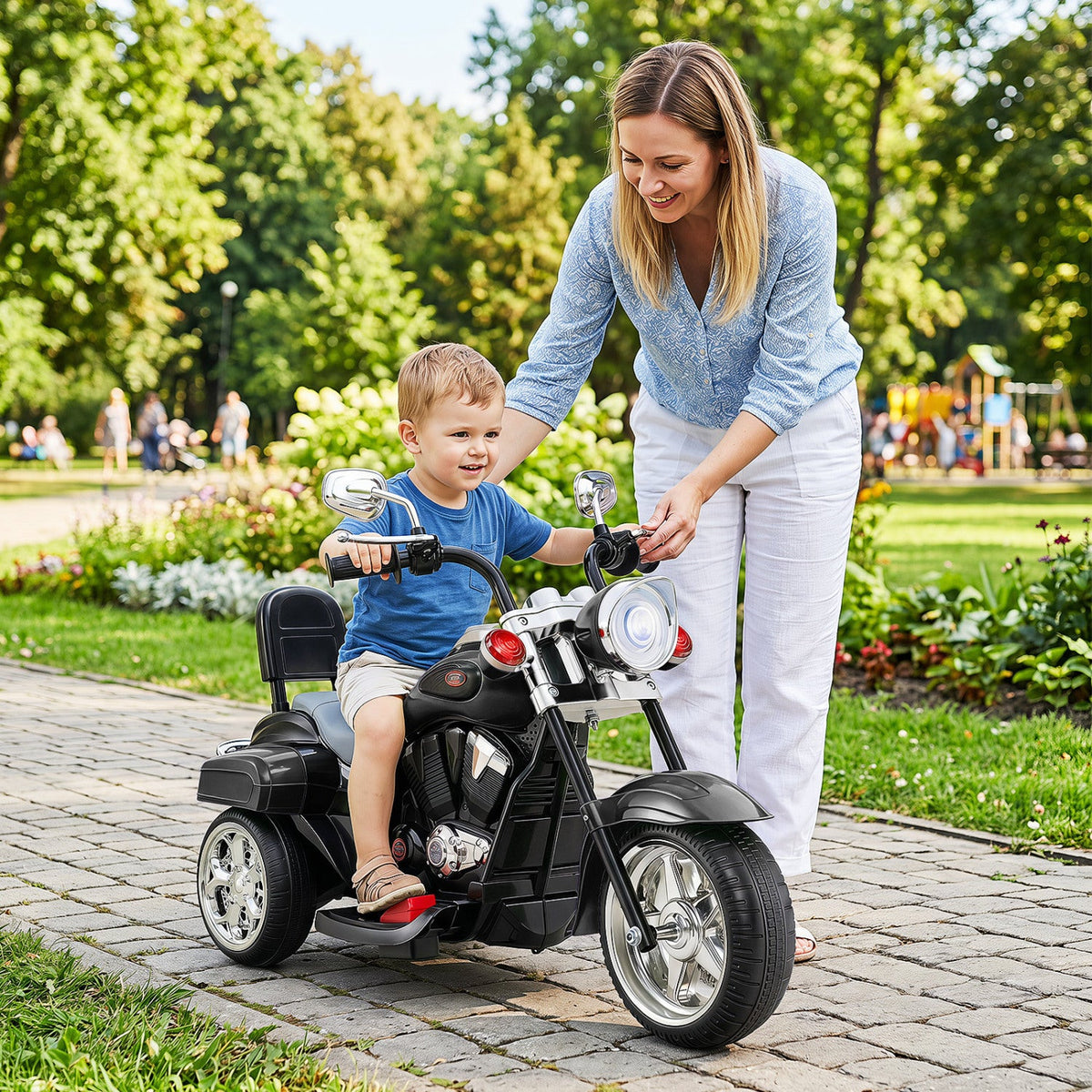 3-Wheel Electric Motorcycle Ride-On Toy for Toddlers 3+ DirectDeals