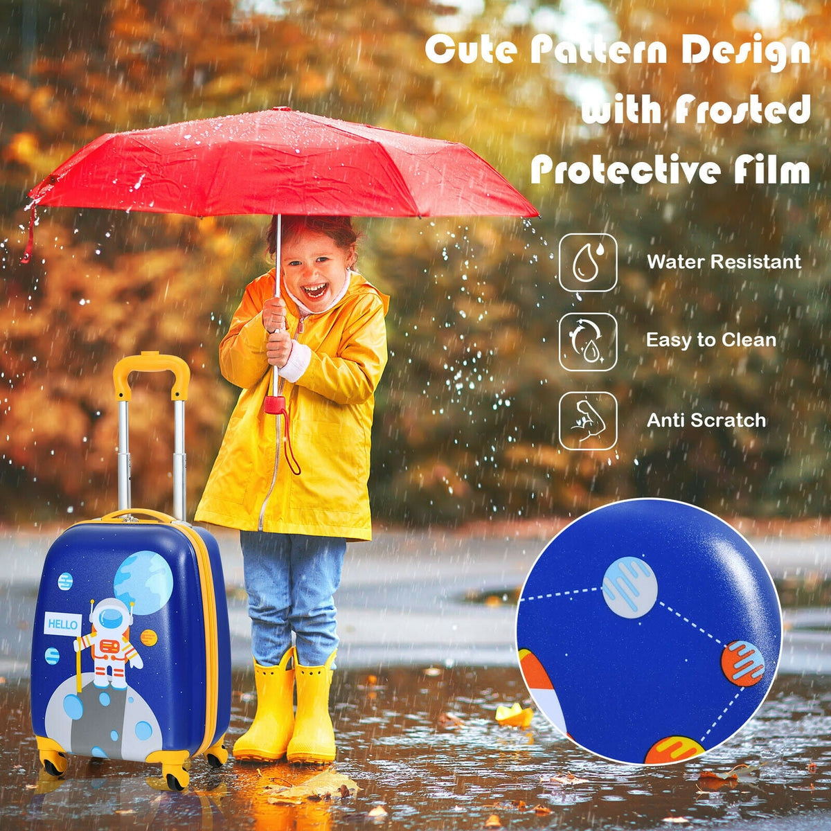 2 Pieces Kids Luggage Sets with Backpack and Suitcase for Travel