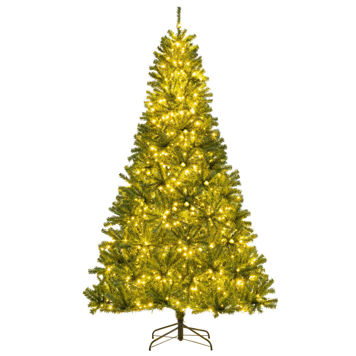 6/7/8 FT Pre-Lit Artificial Christmas Tree with Remote Control and LED Lights