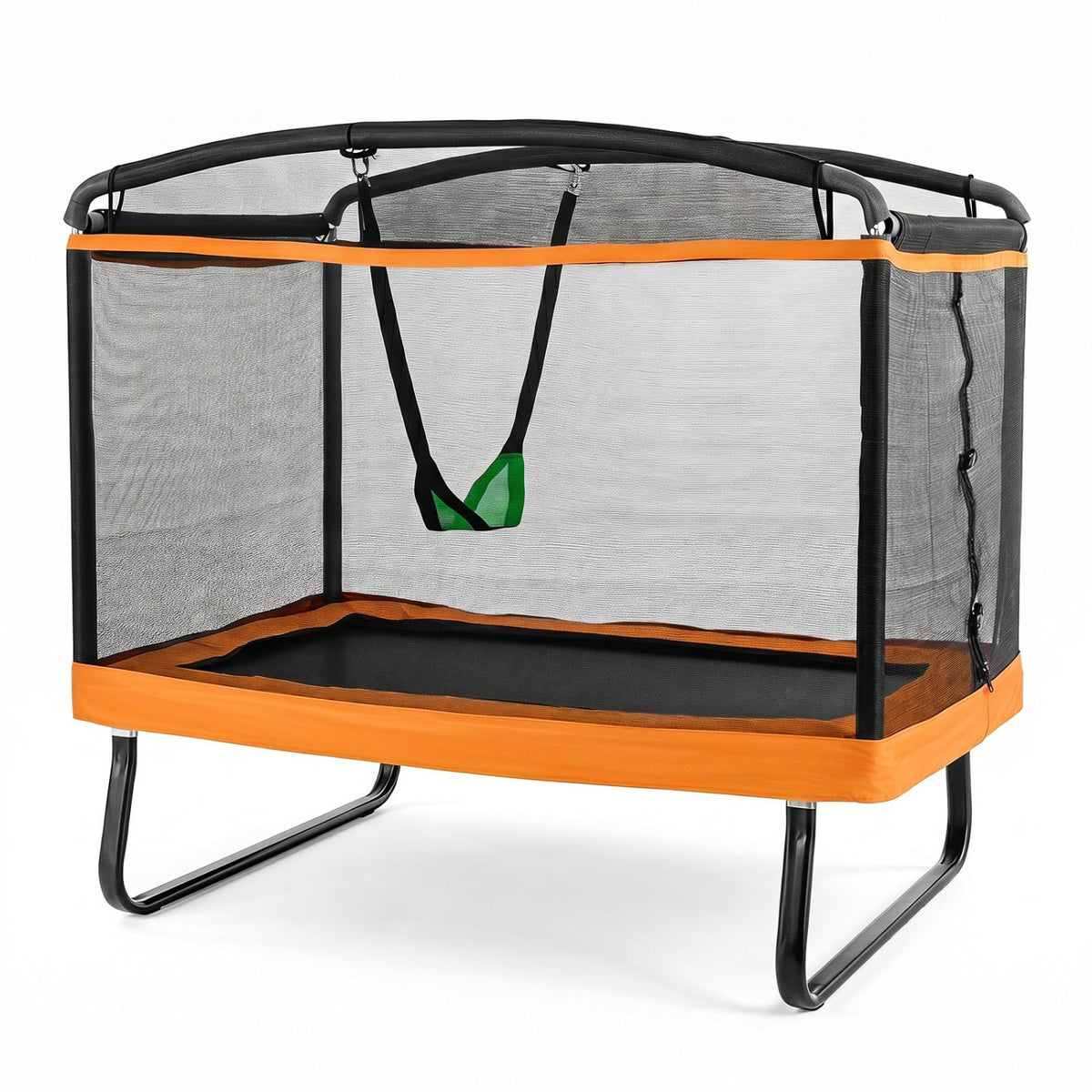 6 FT Kids Trampoline with Swing and Safety Enclosure Net DirectDeals