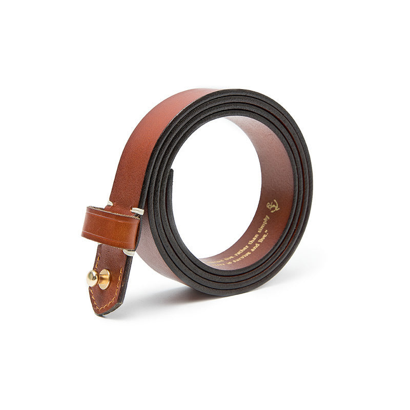 Fashion Retro Brass Distressed Belt Men