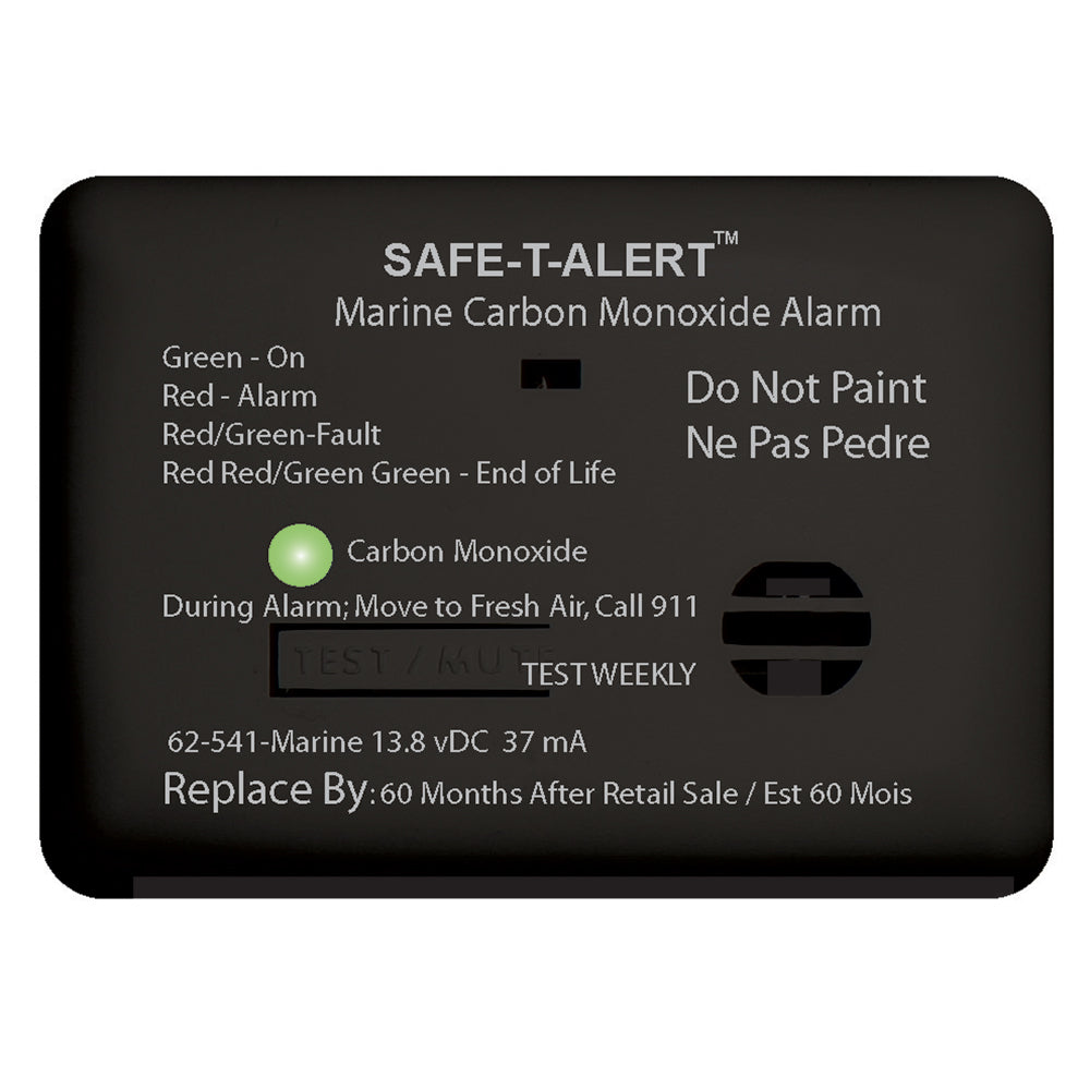 Safe-T-Alert 62 Series Carbon Monoxide Alarm - 12V - 62-541-Marine - Surface Mount - Black TRAPSKI