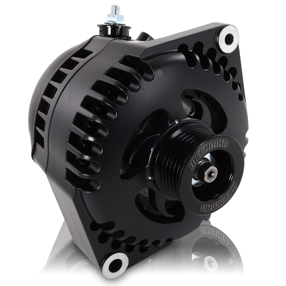 Mechman 320 Amp Racing Alternator 1965-1985 GM - Black
