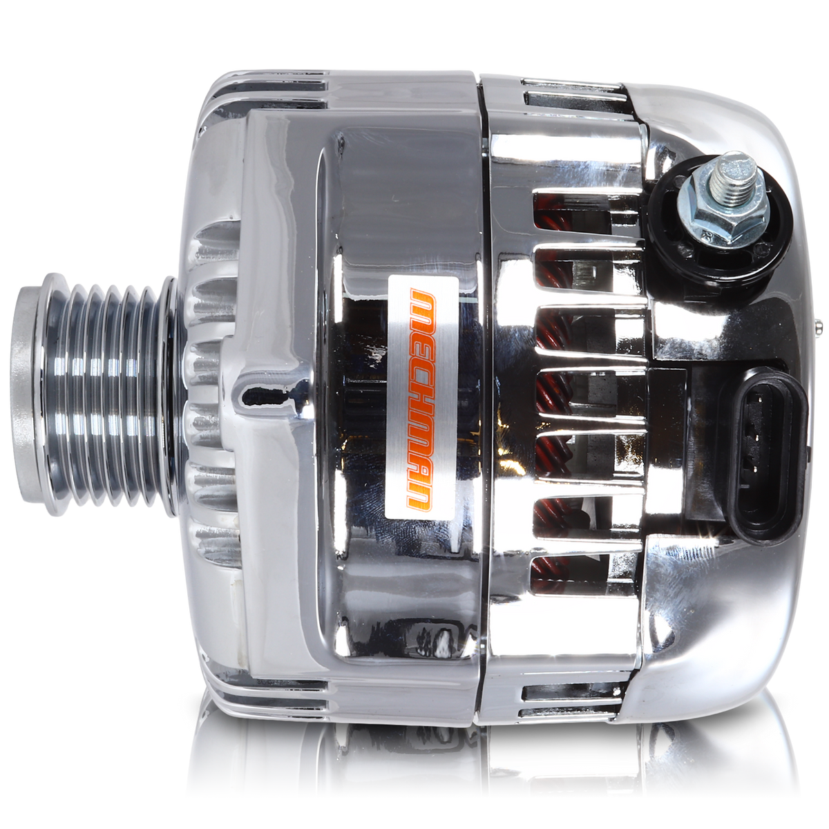 Mechman 240 Amp Racing Alternator 1965-1985 GM - Polished