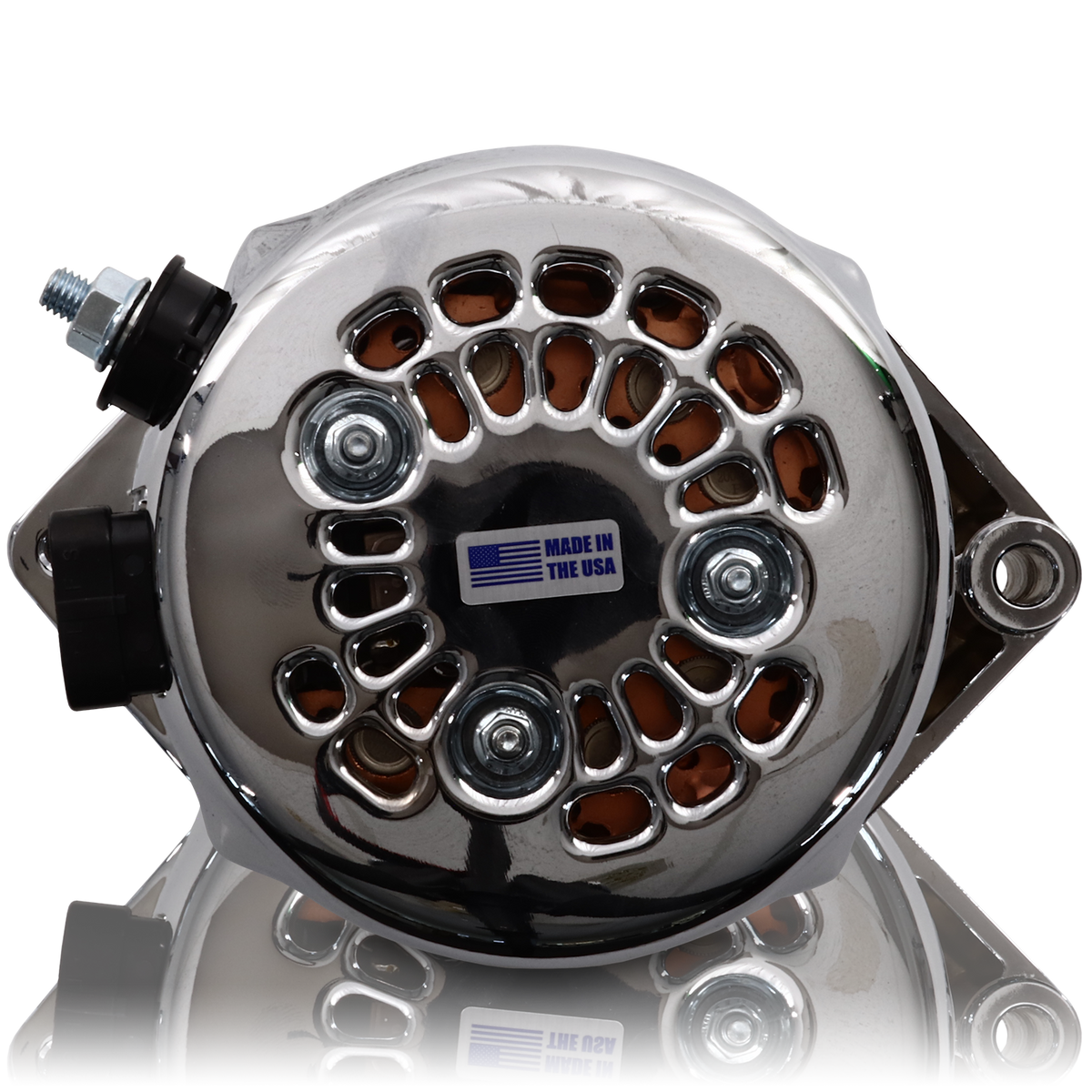 Mechman 320 Amp Racing Alternator 1965-1985 GM - Chrome