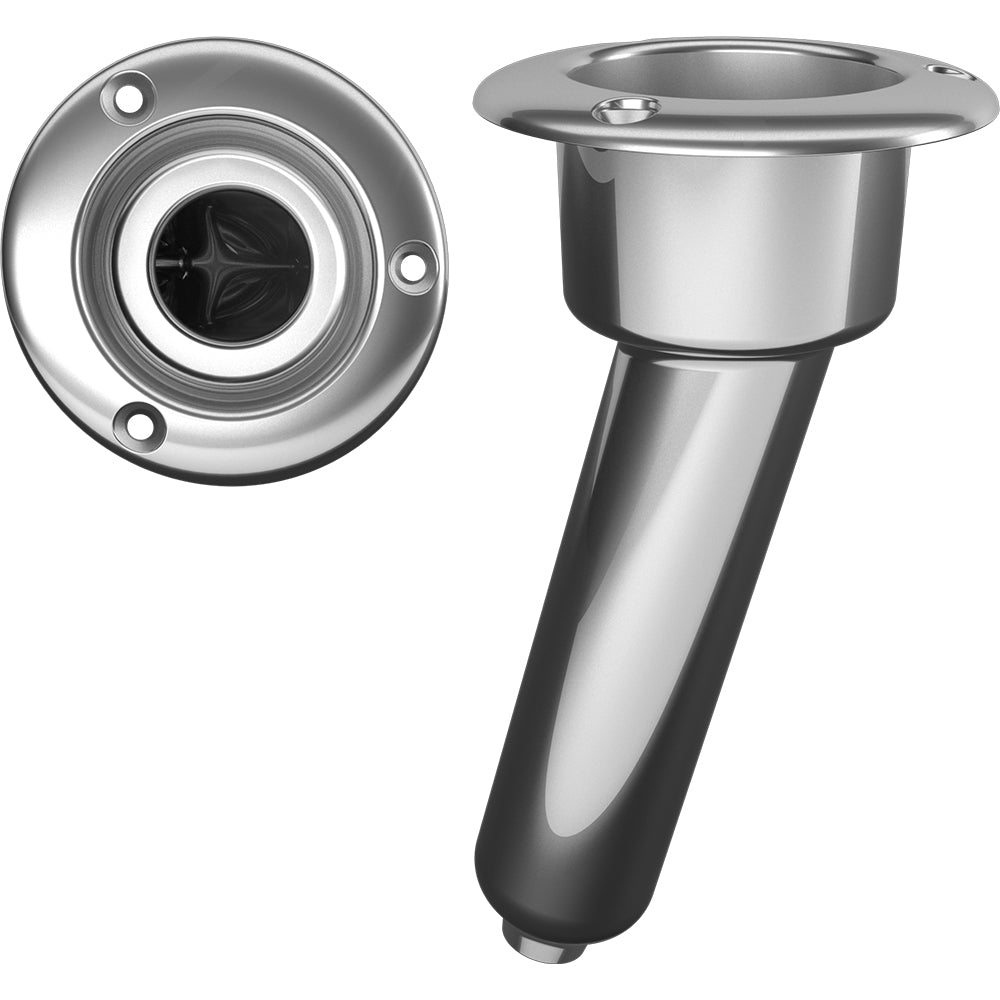 Mate Series Stainless Steel 15 Rod  Cup Holder - Drain - Round Top TRAPSKI