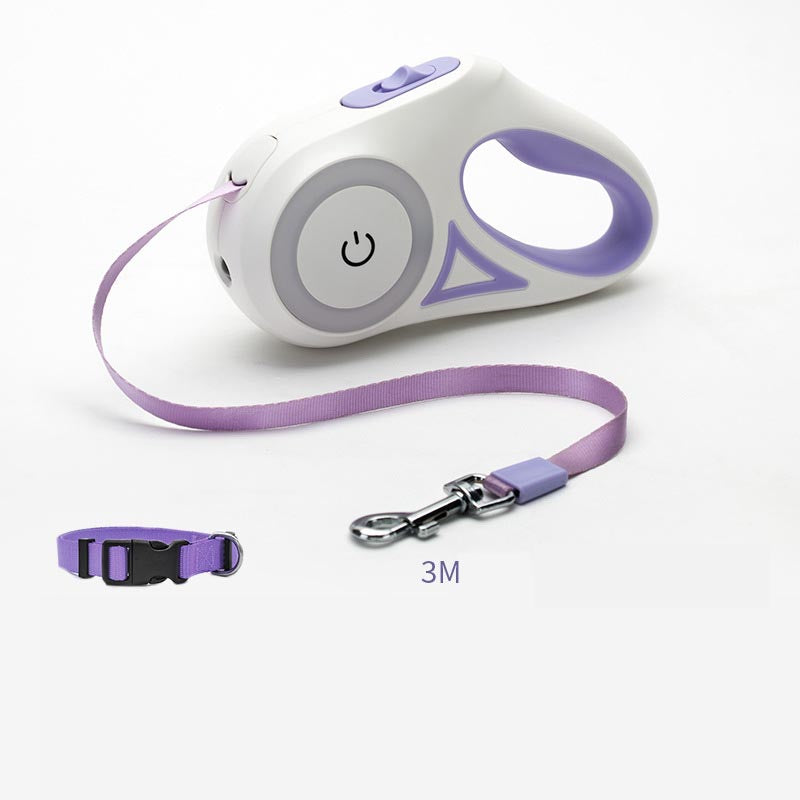 Dog Leash Retractable Leash And Dog Collar Spotlight Automatic Pet Dog Cat Traction Rope For Small Medium Dogs Pet Product My Store
