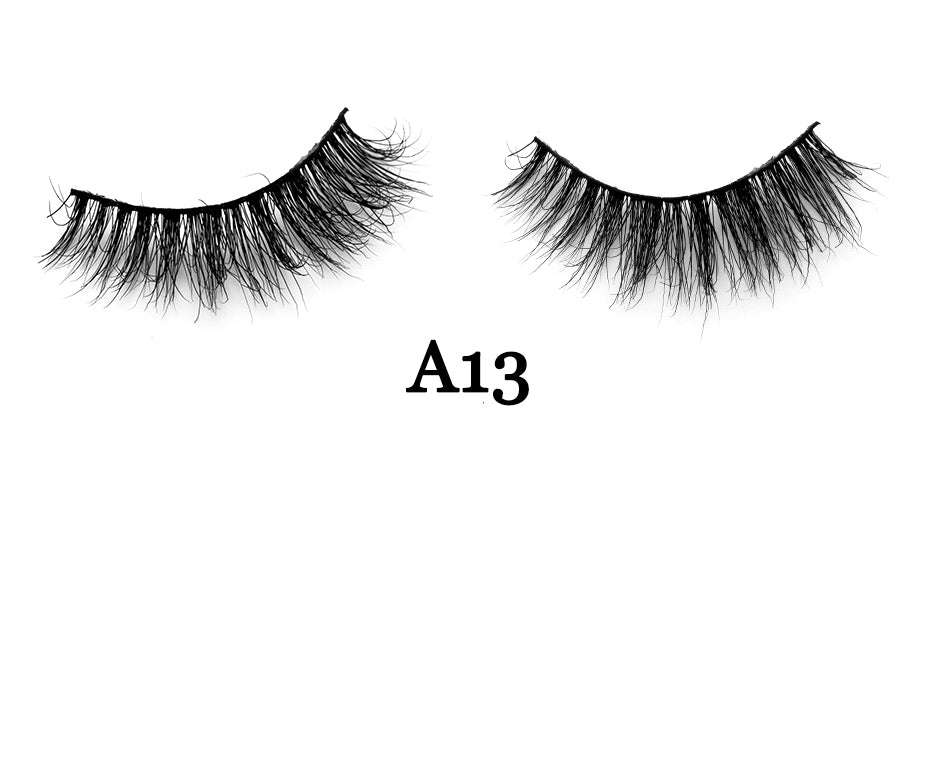 Handmade 3D Mink Full Strip False Eyelashes - Family