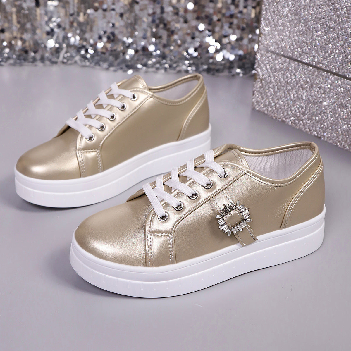 New Soft Bottom Leather Sports Women's Shoes