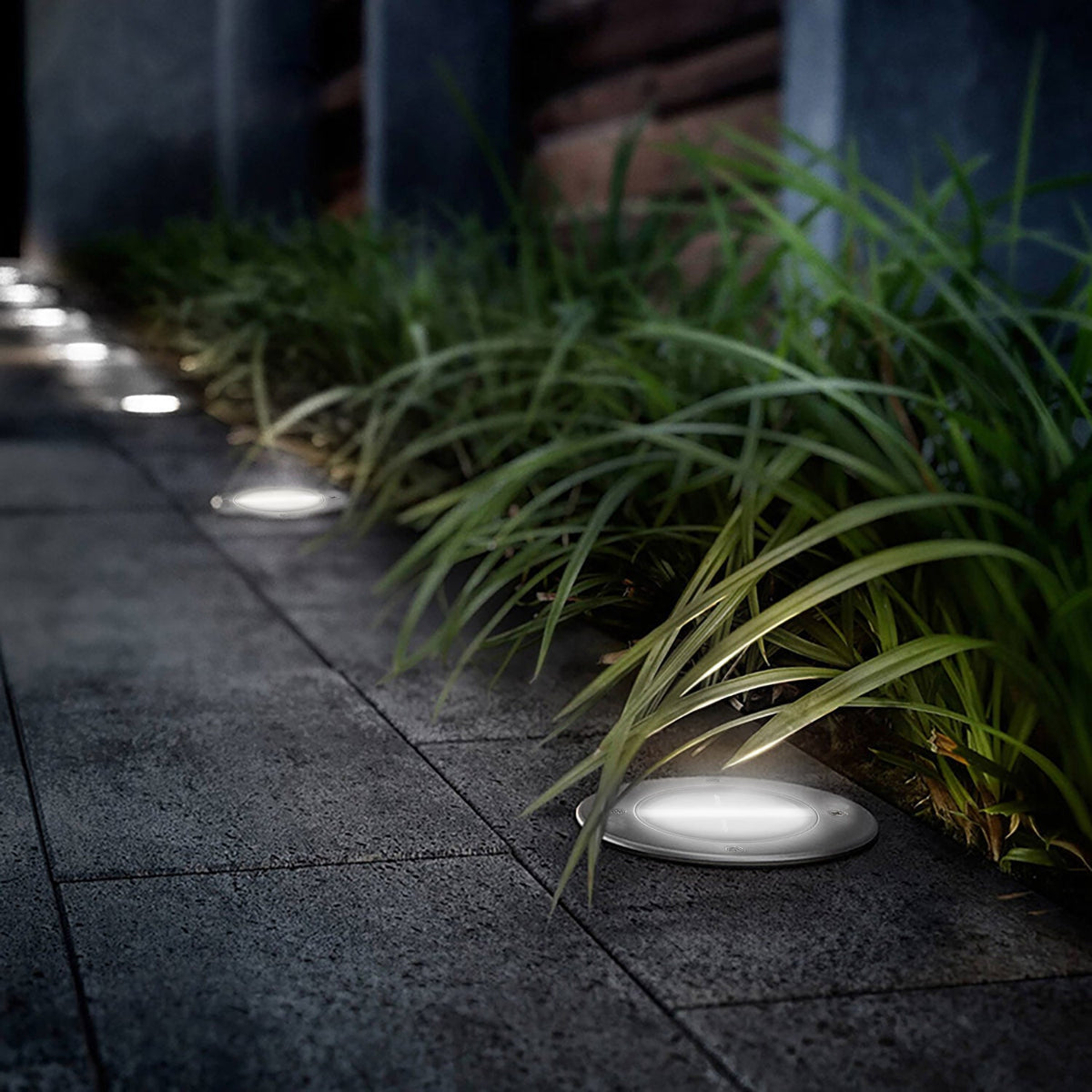 4pcs Solar Ground Light Waterproof Buried Light In-Ground Path Deck Lawn Patio Light 4LED GBruno Store