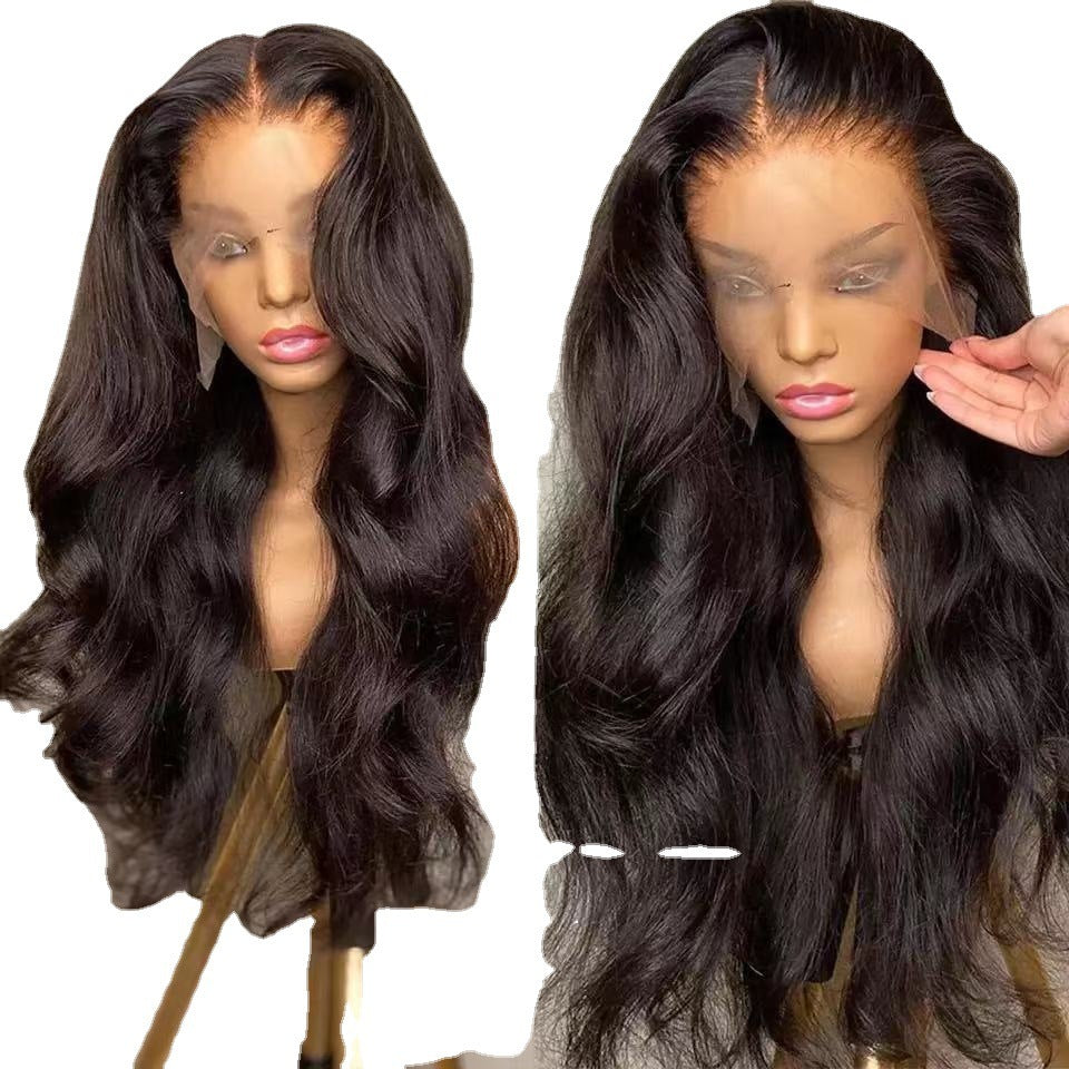 European and American Lace Front Long Roll Wig
