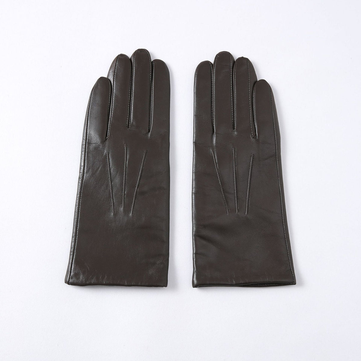 Wool-Lined Goat Leather Driving Gloves