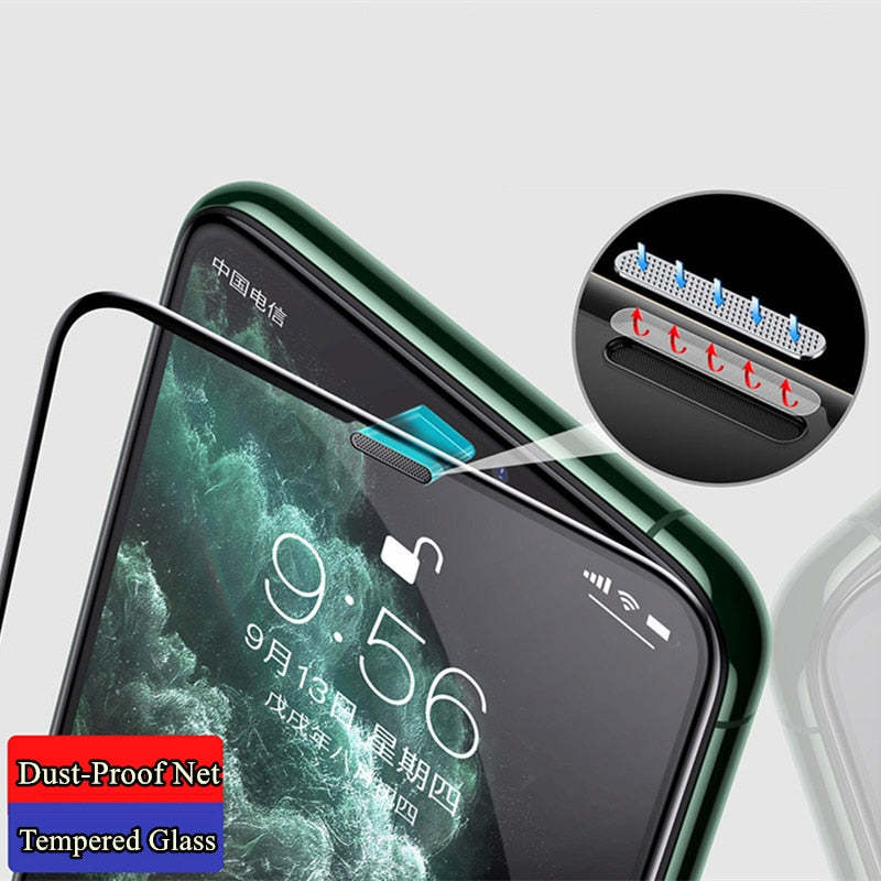 Privacy tempered film dustproof net full-cover screen protector